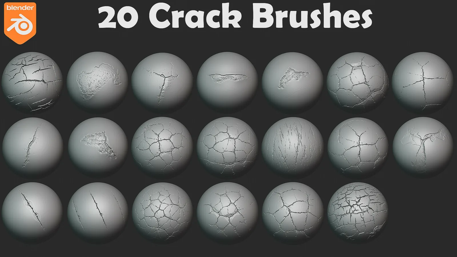 Damage Brushes For Blender. Asset Browser. preview 1