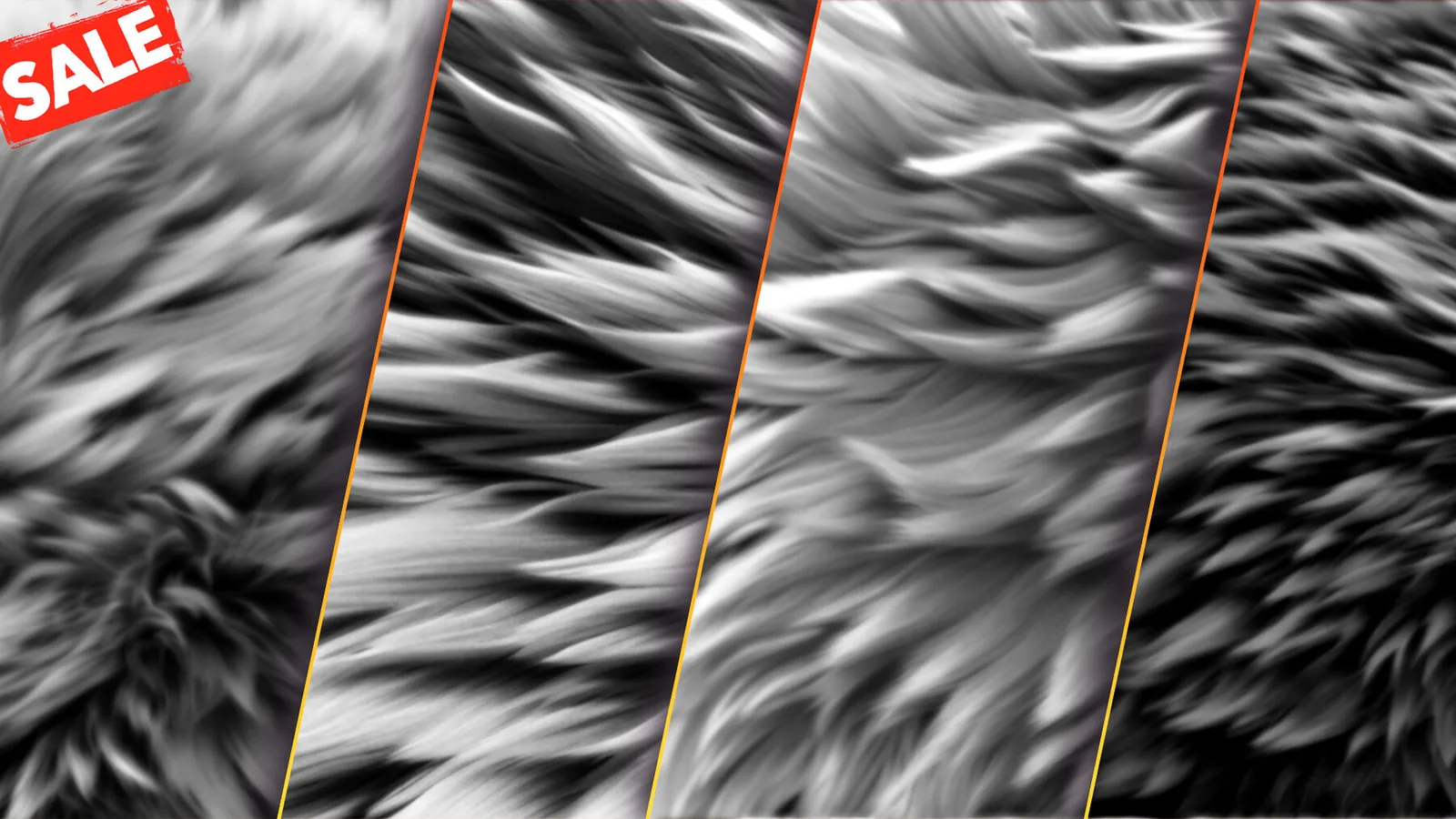 Alphas Bundle. Fabric, wood, skin, metal, dragon, reptile, metal and more alphas for ZBrush, Blender, Mari, Substance. Displacement Maps. preview 2