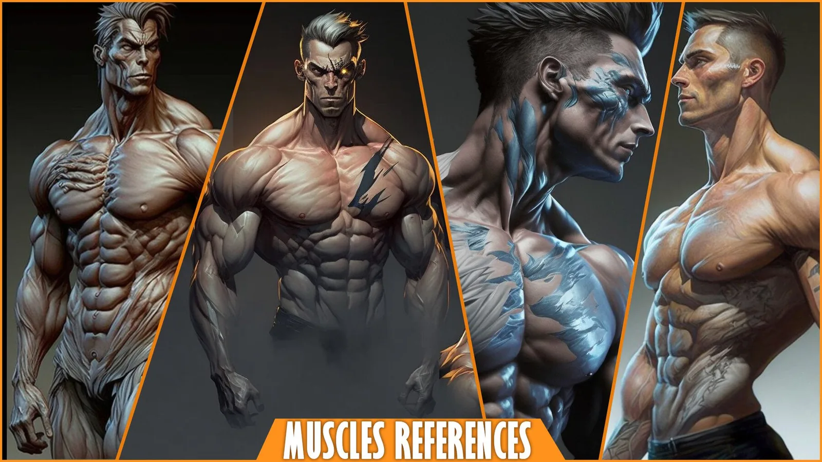 100+ Male, Female Muscles References Pictures preview 2
