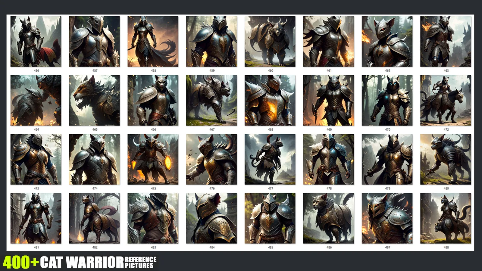 400+ Cat Warrior Medieval References Pictures preview 3