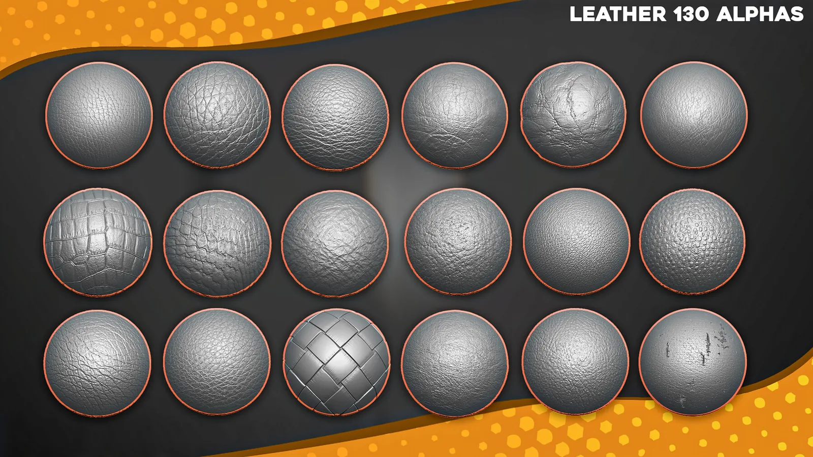 1200+ Alphas Bundle for ZBrush, Blender. Surface Add-on for Blender. preview 2