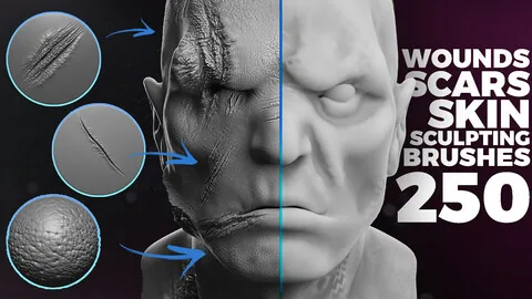 250+ Wounds & Scars Brushes preview