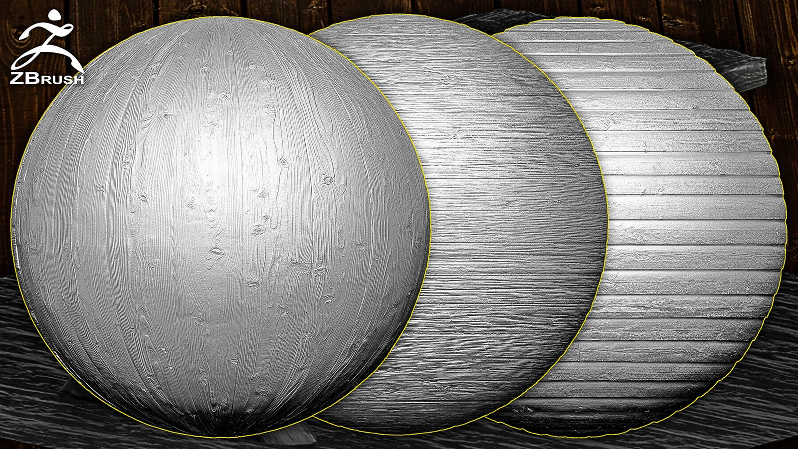 Wood Boards Alphas for ZBrush (Tileable) preview 1