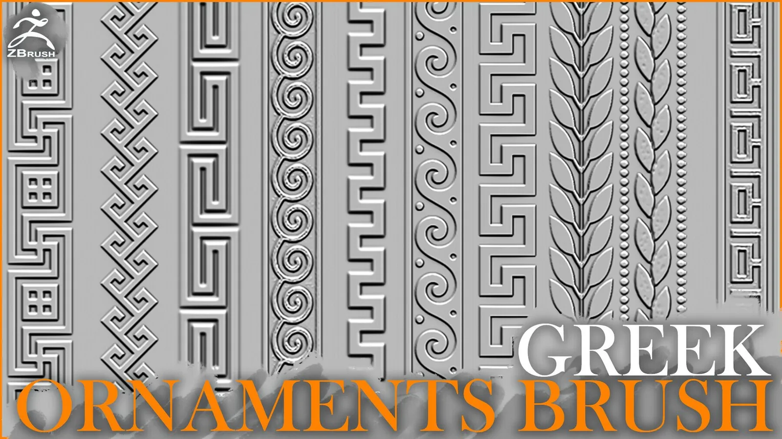 Greek Ornaments Brush for ZBrush preview