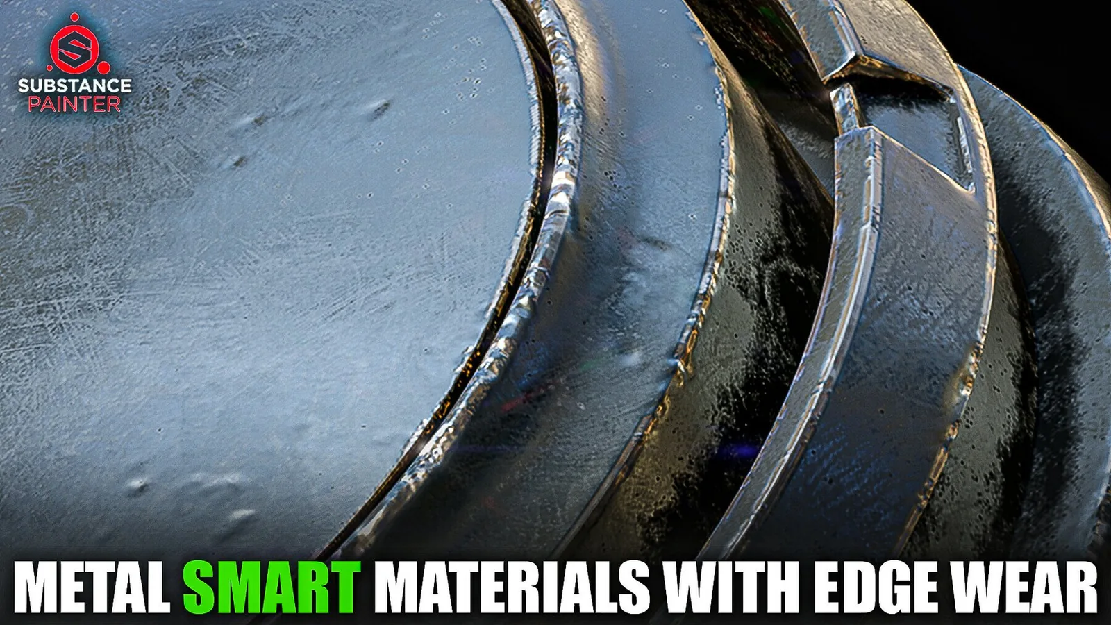 Metal Smart Materials with Edge Wear (Substance Painter) preview
