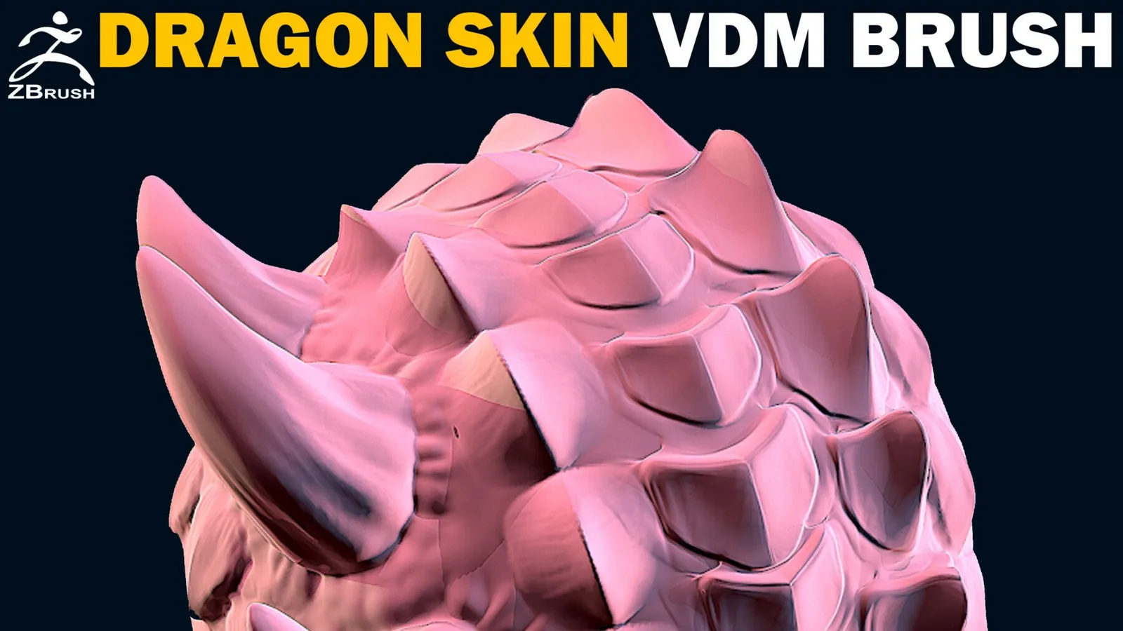 20 Dragon (Reptile) Skin VDM Brush for ZBrush preview