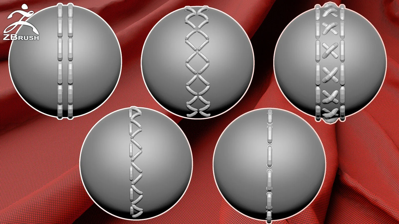 Fabric Mega Pack (120 Alphas, 100 VDM Folds, 66 Seams curve, 30 IMM Stitches Brushes) preview 1