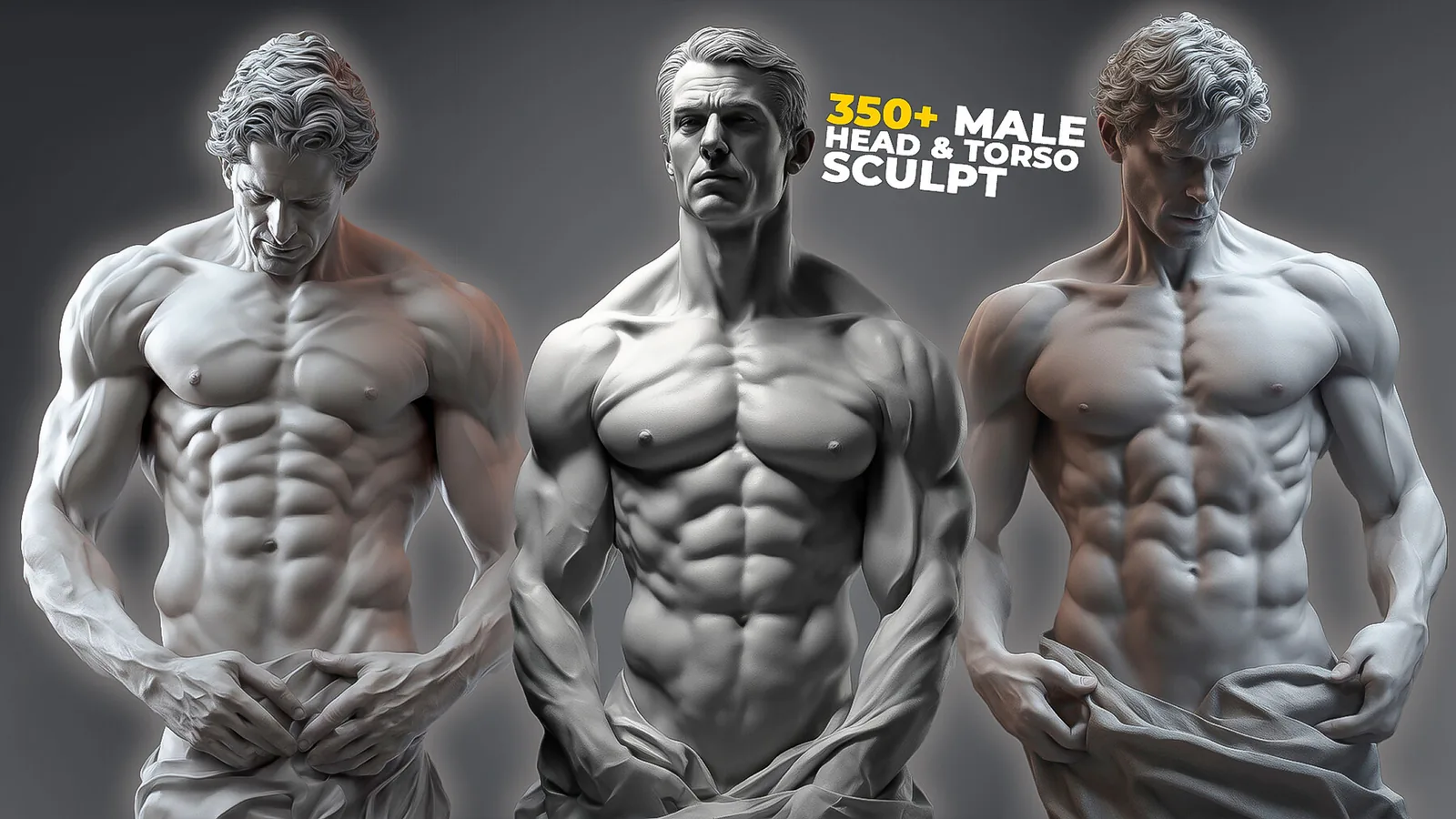 350+ Male Head & Torso Sculpt References Pictures preview