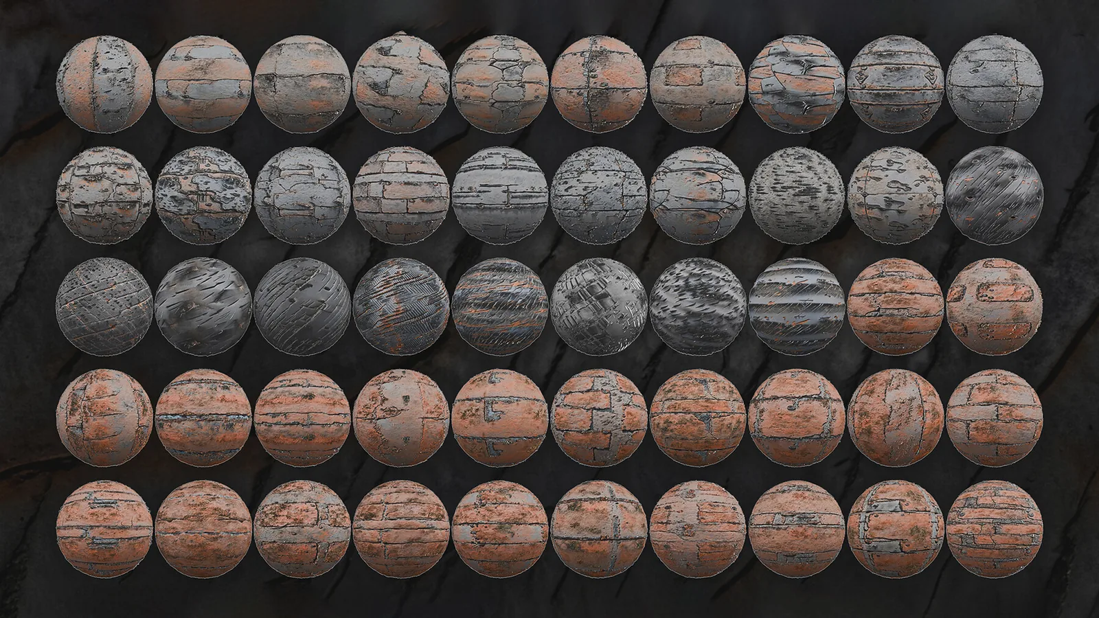 Rusted Metal Pbr Materials & Textures For Blender preview 1