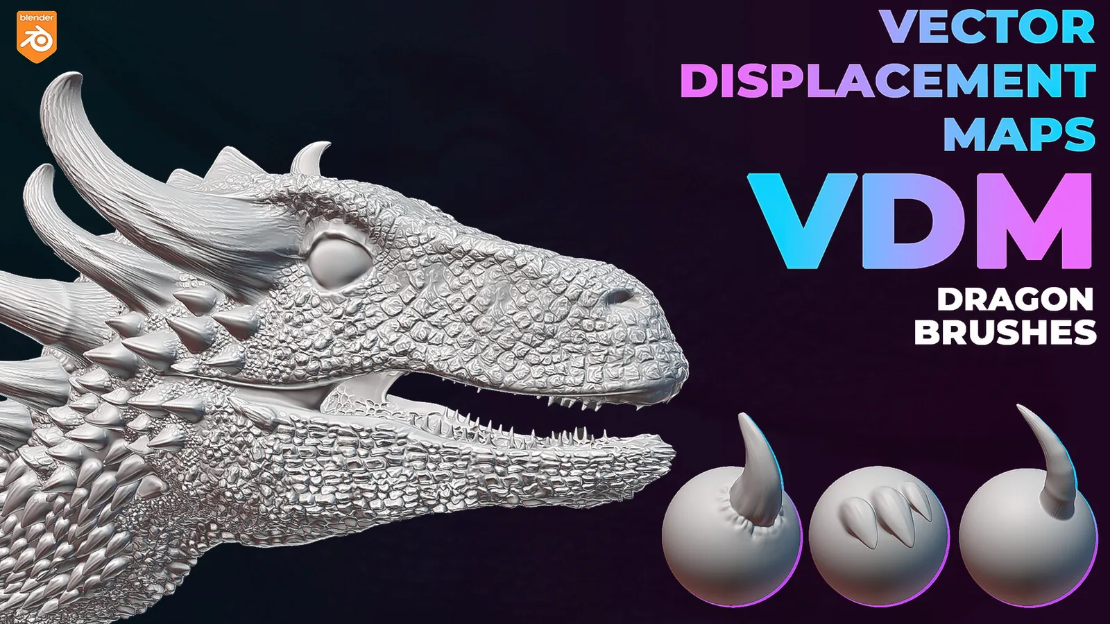 Blender VDM Dragon Brushes preview