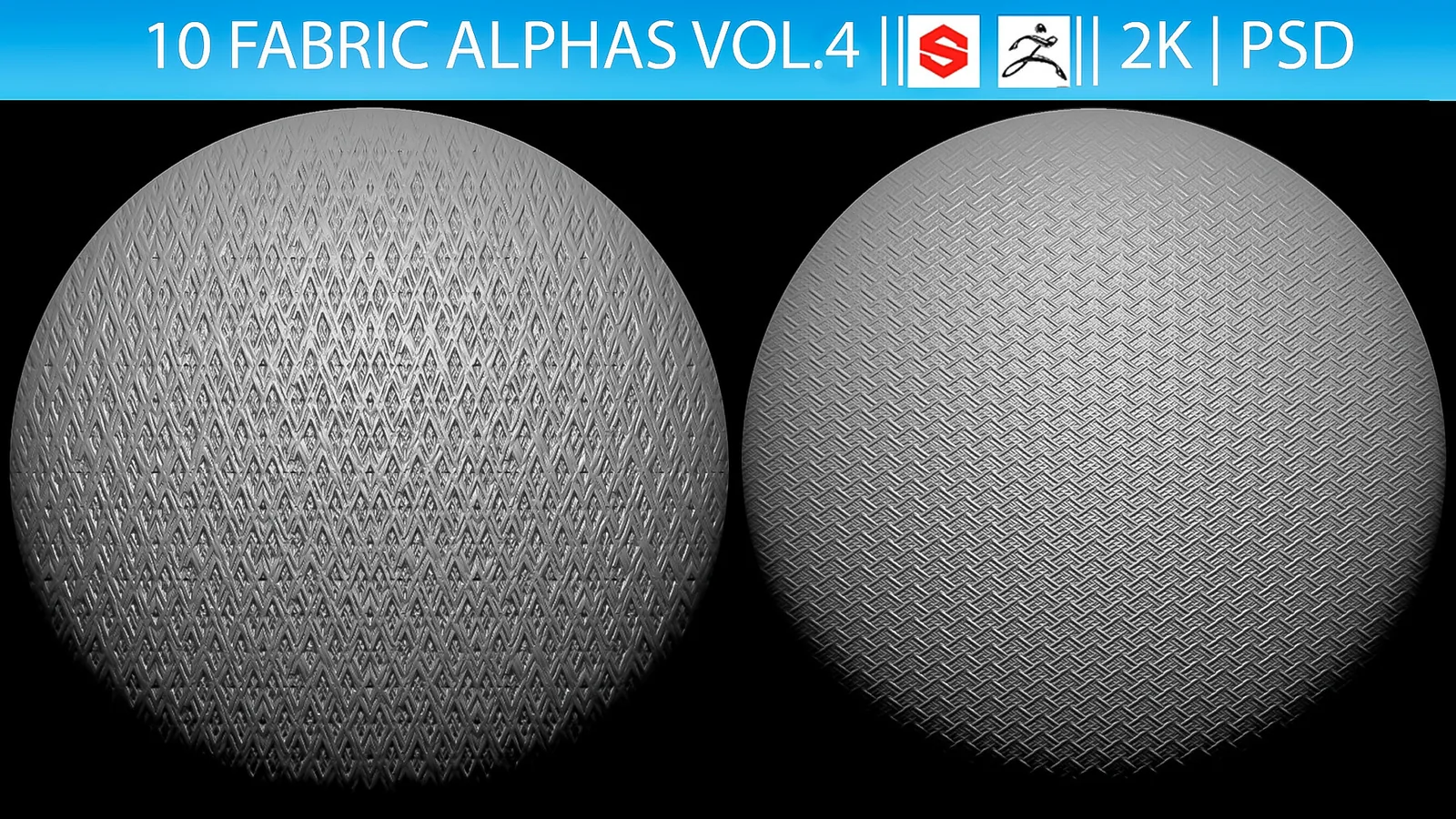 10 Fabric Alphas Vol.4 (ZBrush, Substance, 2K) preview 3