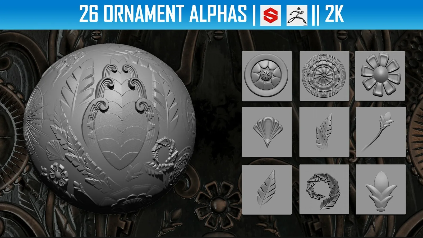 26 Ornament Alphas preview