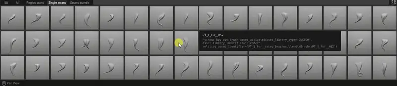 200+ Fur Sculpting Brushes Bundle for Blender, ZBrush (With Alphas In Png + Psd) preview 1