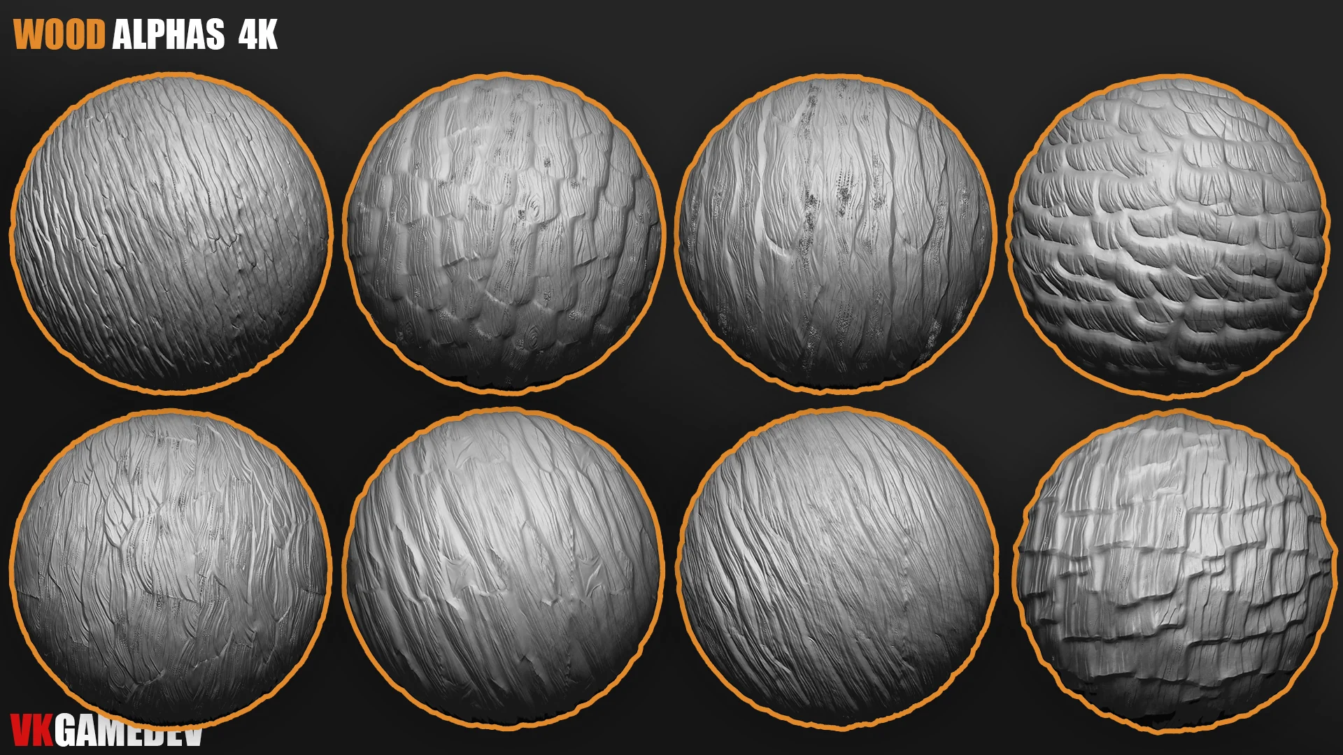Wood Seamless Alphas Displacement Maps for ZBrush & Blender preview 1