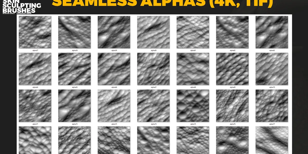 Dragon skin brushes preview 3